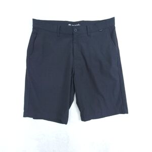 TRAVIS MATHEW Men's Golf Shorts Size 34 Performance Stretch Black Striped